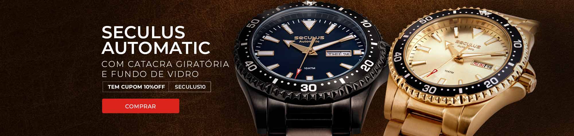 Relógio Seculus Cupom